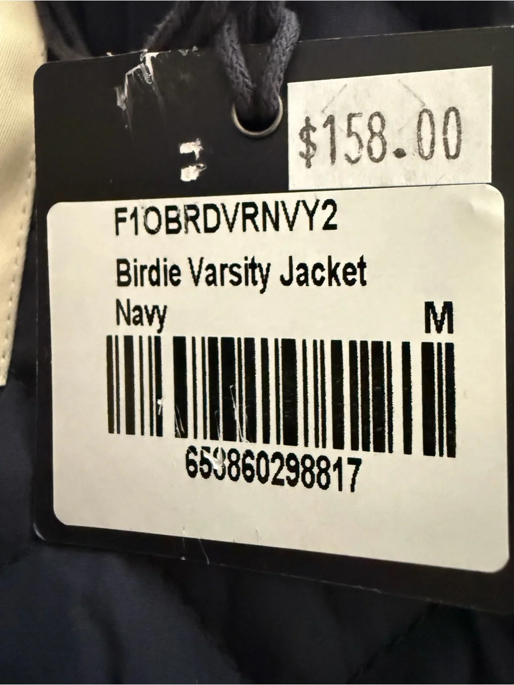 The Normal Brand Navy Bomber-Style Varsity Jacket